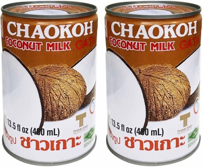Chaokoh Coconut Milk, 400 ml Pack of 2(coconut)