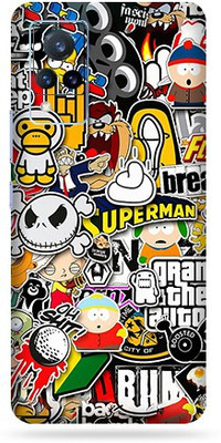 OggyBaba Vivo V21, Phone Back side Protector and Camera Protector Mobile Skin(Ultra Super Sticker-Bombing Skin Skin Gloss Finish)