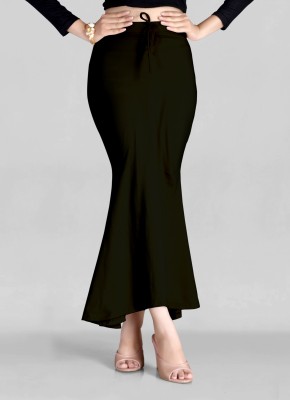 SCUBE DESIGNS Flared Saree Shapewear Black Lycra Blend Petticoat(M)