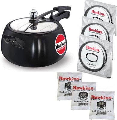 Hawkins 5 L Inner Lid Pressure Cooker(Hard Anodized)