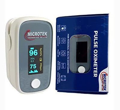 Microtek FINGER TIP PULSE OXIMETER Pulse Oximeter(White)