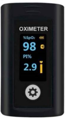 Dr. Morepen PO-12A WITH DUAL OLED DISPLAY WITH PI FINGERTIP Pulse Oximeter  (Black)