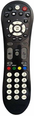 SHIELDGUARD Remote Control No. 27 with in-Built D2H Set-Top Box, Compatible for LED/LCD TV Videocon Remote Controller(Black)