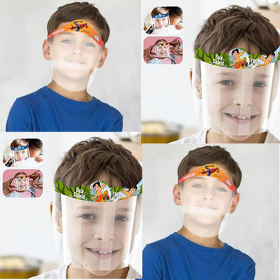 unlock Wings Pack Of 4 Static Kids Face Shield With Comics Character Designed For Kids (Pack of 4) Safety Visor(Size - Kids)