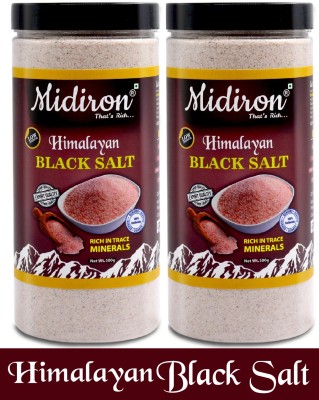 Midiron Premium Quality Himalayan Black Salt Pack 2 (500 gm Each) Black Salt(1000 g, Pack of 2)