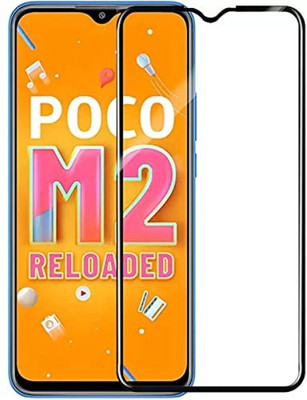 BeeVault Edge To Edge Tempered Glass for Poco M2 Reloaded(Pack of 1)