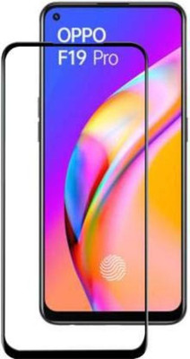 BeeVault Edge To Edge Tempered Glass for Oppo F19 Pro(Pack of 1)