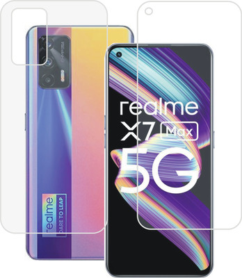 DESIBUZZ Front and Back Screen Guard for realme X7 Max 5G(Pack of 2)