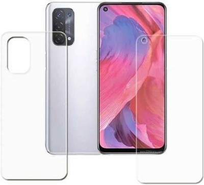 SOLIVAGANT Front and Back Tempered Glass for Oppo A74(Pack of 2)