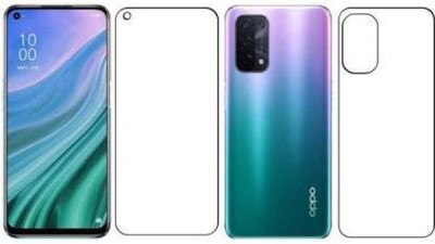 SOLIVAGANT Front and Back Tempered Glass for Oppo A54(Pack of 2)