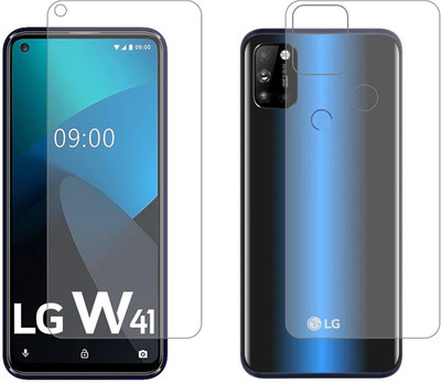 PR SMART Front and Back Tempered Glass for LG W41(Pack of 2)