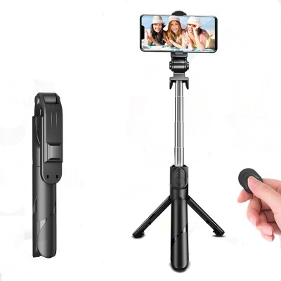 WHISTLE9 3in1 Selfie Stick multi-function Wireless Bluetooth | Selfie stick | Tripod | XT-02 Selfie Stick with Remote & Coller Mic Shutter 360 Rotate Extendable Handheld Foldable Mini Tripod Stand Foldable | Bluetooth shutter for Smartphones Professional Remote Control Selfie Stick Monopod 3 Axis Gi