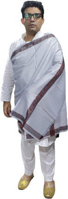 Royal-E-Kashmir Wool Printed Men Shawl(Grey)
