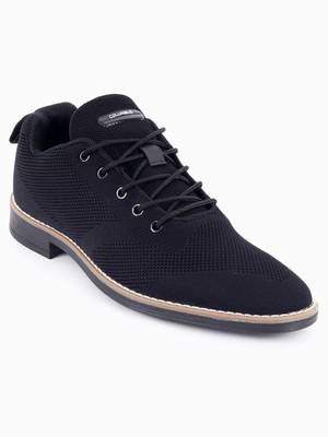 COLUMBUS YOUNGSTER Black Latest Stylish Comfortable Mens Formal Shoes Sneakers For Men