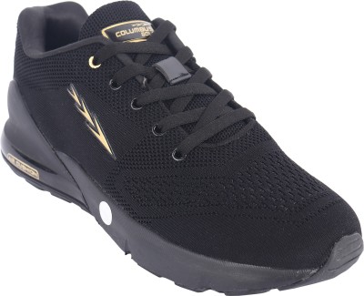 COLUMBUS NorthOriginal-BlackGold-8 Running Shoes For Men(Black)