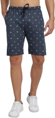 FTX Printed Men Blue Regular Shorts