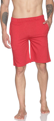 ECOLINE Clothing Solid Men Red Basic Shorts