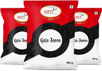 DNV Natural Black Cumin Seeds Whole Kala Jeera 100gm, Pack of 3(3 x 100 g)