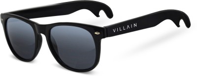 VILLAIN Wayfarer Sunglasses(For Men, Black)