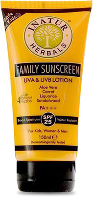 21% OFF on INATUR Family Sunscreen Lotion SPF - SPF 25 PA+++(150 ml) 21% OFF on INATUR Family Sunscreen Lotion SPF - SPF 25 PA+++(150 ml)