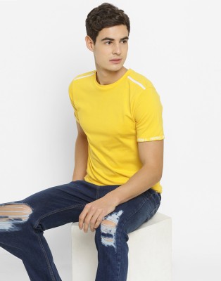 FOREVER 21 Graphic Print Men Round Neck Yellow T-Shirt