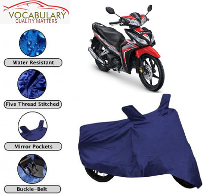MEGA MARTZZ Waterproof Two Wheeler Cover for Honda(Blade 125, Blue)
