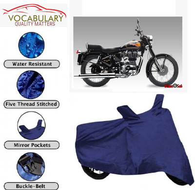 MEGA MARTZZ Waterproof Two Wheeler Cover for Royal Enfield(Bullet Electra Twinspark, Blue)