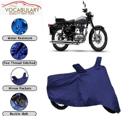 MEGA MARTZZ Waterproof Two Wheeler Cover for Royal Enfield(Bullet 350, Blue)