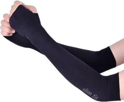 Apastra Cotton Arm Sleeve For Men & Women(Free, White)