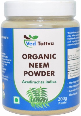 Ved Tattva Organic Neem Patra Powder -200 Gms - Natural Purify blood (Pack of 4)(Pack of 4)