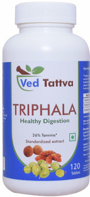 Ved Tattva Triphala 120 Tablets (Pack of 4)(Pack of 4, 120 Tablets)