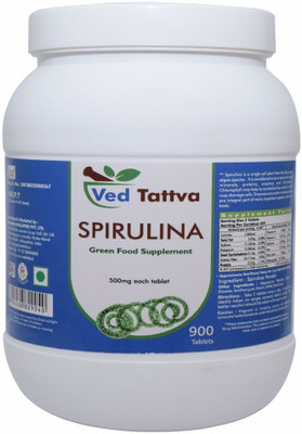 Ved Tattva Spirulina - 900 Tablets Value Pack(900 Tablets)