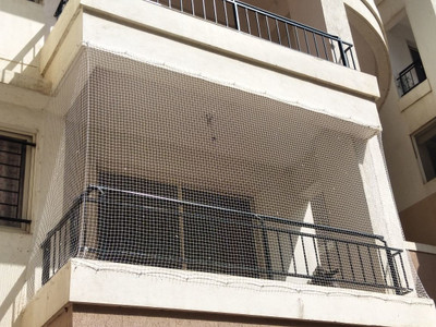 Amz Sports Nets 10FtX20Ft (12 PLY) Anti Bird Net for Balcony Protection, Pigeon, Monkey, Bird Net(White)