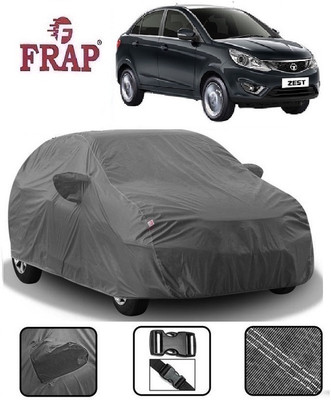 Frap Car Cover For Tata Zest (With Mirror Pockets)(Grey)