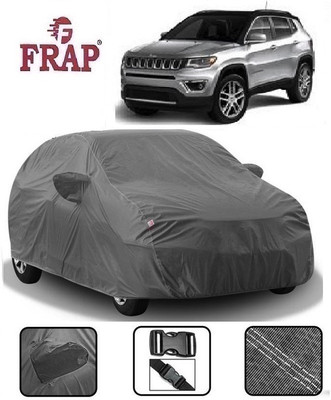 Frap Car Cover For Jeep Compass (With Mirror Pockets)(Grey)