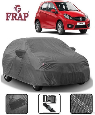 Frap Car Cover For Honda Brio (With Mirror Pockets)(Grey)