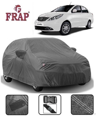 Frap Car Cover For Tata Manza (With Mirror Pockets)(Grey)