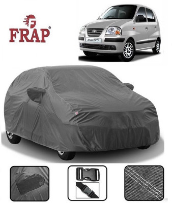 Frap Car Cover For Hyundai Santro Xing (With Mirror Pockets)(Grey)