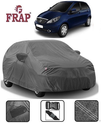 Frap Car Cover For Tata Vista (With Mirror Pockets)(Grey)