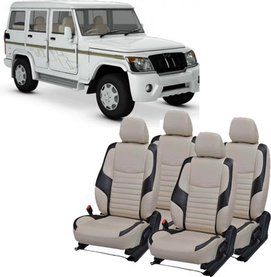 Luxury Premium Leatherette Car Seat Cover For Mahindra Bolero 7S(Detachable Head Rest, Mono Back Seat, 7 Seater)