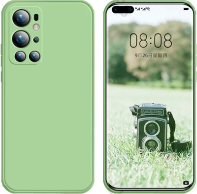 MobiTussion Back Cover for Oneplus 9 Pro(Green, Flexible, Silicon)