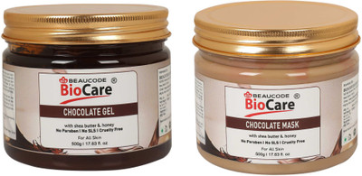BEAUCODE BioCare Chocolate Face and Body Gel and Mask Pack of-2 (500g)(2 Items in the set)