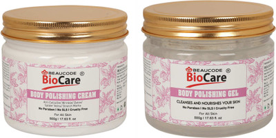 BEAUCODE BioCare Body Polishing Face and Body Gel and Cream Pack of-2 (500g)(2 Items in the set)