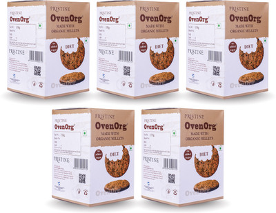 PRISTINE Fields of Gold Organic Mixed Millet Biscuits Diet Multi Grain Biscuit(5 x 150 g)