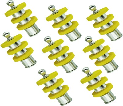 home deco Yellow Rod Rail Bracket Metal(Pack of 8)