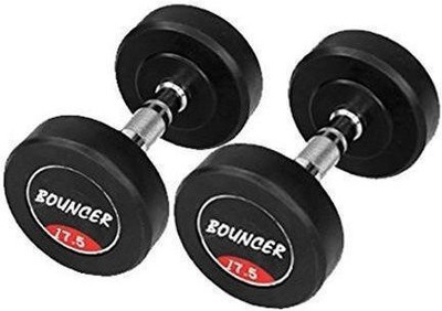 HACKERX Bouncer Dumbbell 17.5kg x2 (35kg) Fixed Weight Dumbbell(35 kg)