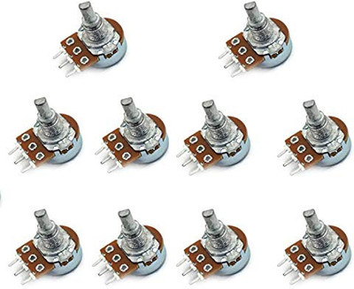 geeta enterprises pack of 10 47K ohm A47k,B47k dual potentiometer Electronic Components Electronic Hobby Kit