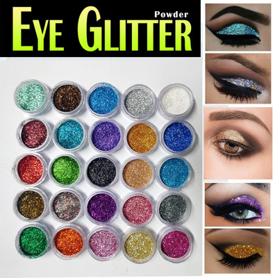 VOZWA 25 Color Eye Shadow Glitter Powder 12.5 g(Multicolor)