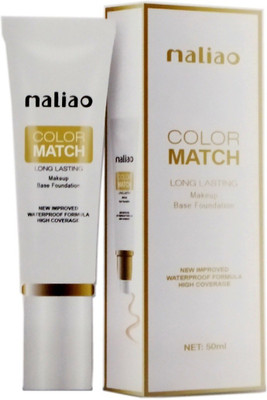 maliao Color Match Base Long Lasting Foundation(White, 50 ml)