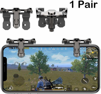 Kingdom ™ 1 Pair Heavy metal Black Metal Body L1 R1 PUBG Mobile Game Controller Trigger | L1 R1 Sensitive Shoot And Aim PUBG Games Call Of Duty And Free Fire Games Triggers/Controller Joystick |Play Smoothly With This Trigger Compatible All Shooting Games Gaming Accessory Kit(Black Metal, For Andro Kingdom ™ 1 Pair Heavy metal Black Metal Body L1 R1 PUBG Mobile Game Controller Trigger | L1 R1 Sensitive Shoot And Aim PUBG Games Call Of Duty And Free Fire Games Triggers/Controller Joystick |Play Smoothly With This Trigger Compatible All Shooting Games Gaming Accessory Kit(Black Metal, For Andro